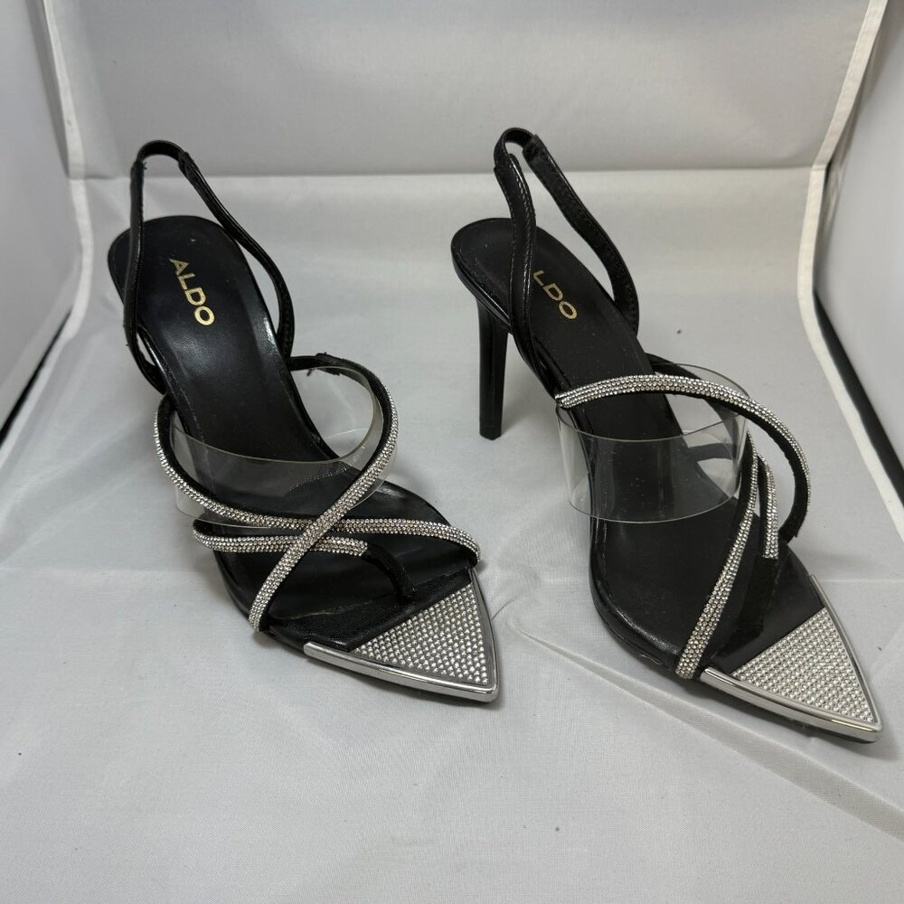 Aldo Aabelle Rhinestone strappy high heel sandal - Picture 6 of 9